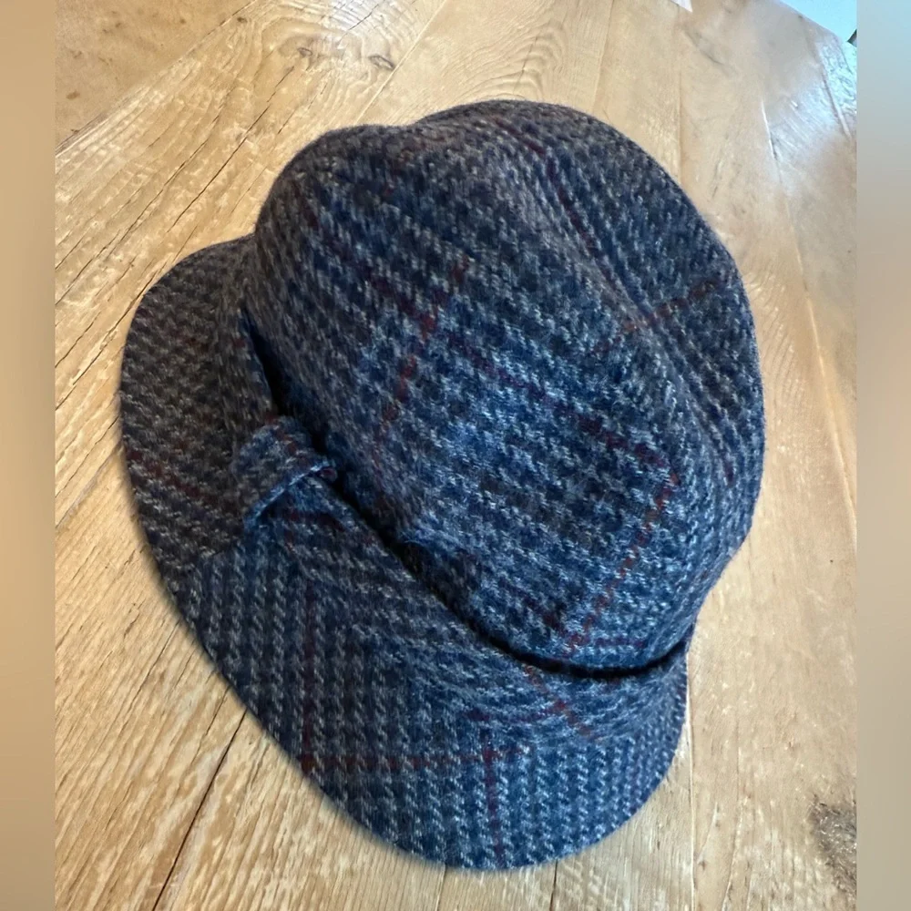 Country Gentleman Gray Tweed Wool Hat Large